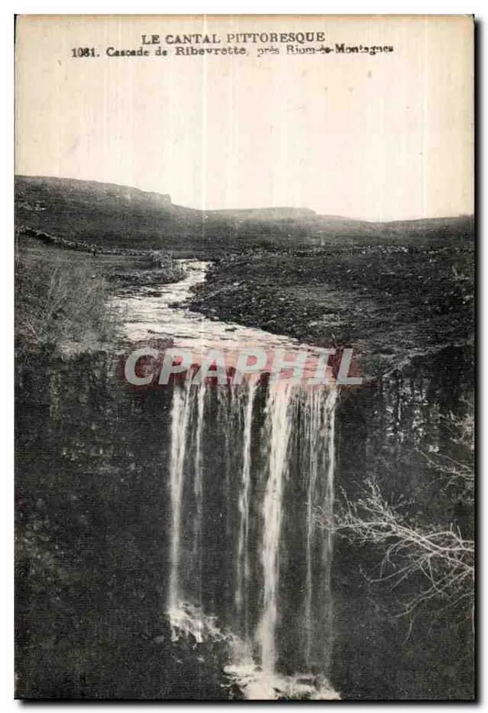 Cascade de Ribevrette — in der Nähe von Riom-de-Montagnes — Der pittoreske Cantal - Vorderseite