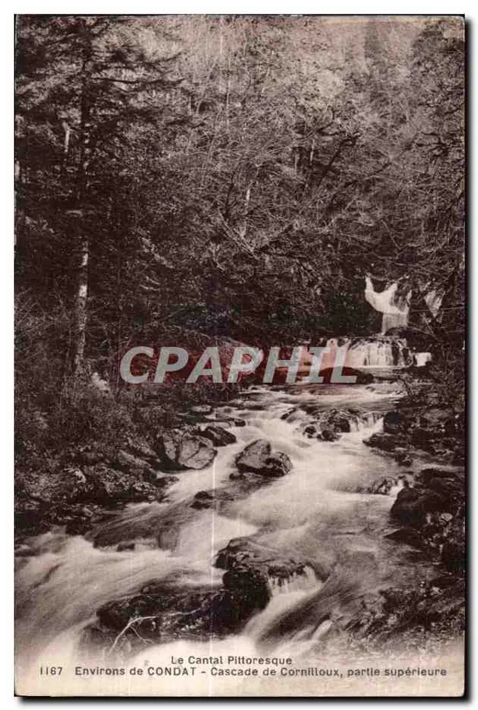 Der Cantal — Um CONDAT — Cornilloux-Wasserfall, obere Teil — Nr. 1167 - Vorderseite