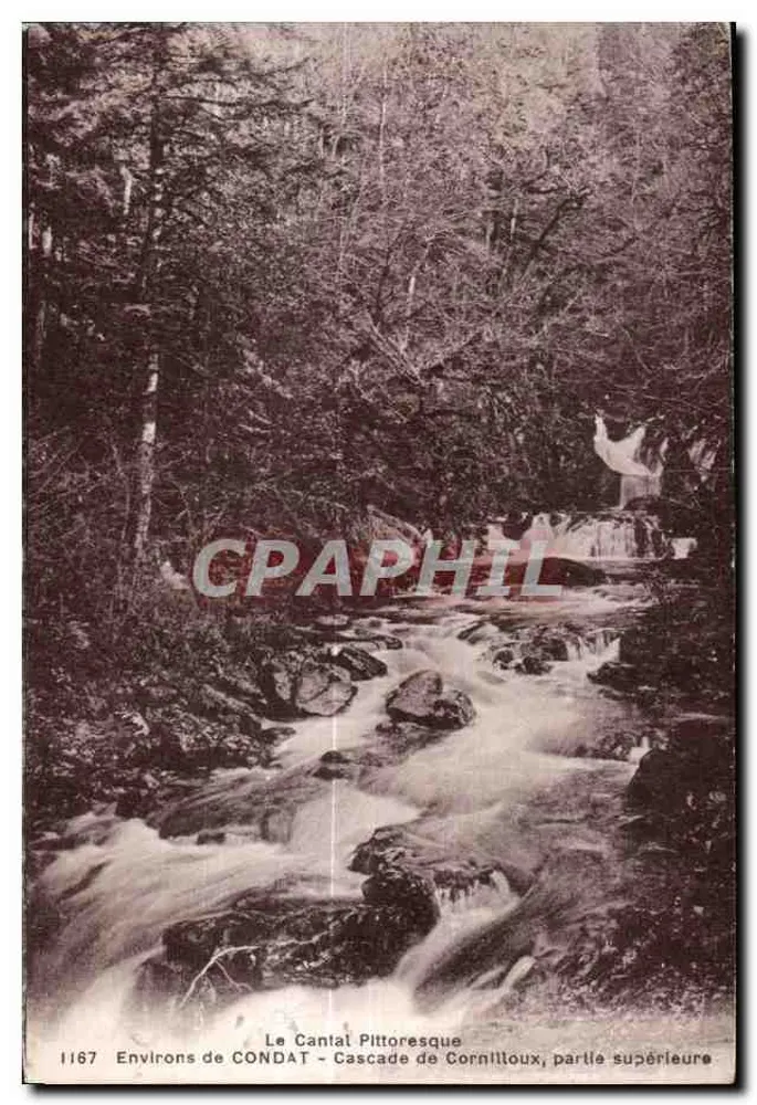 Um CONDAT - Oberer Teil der Cornilloux-Wasserfall — Le Cantal Pictoresque — n°1167 - Vorderseite