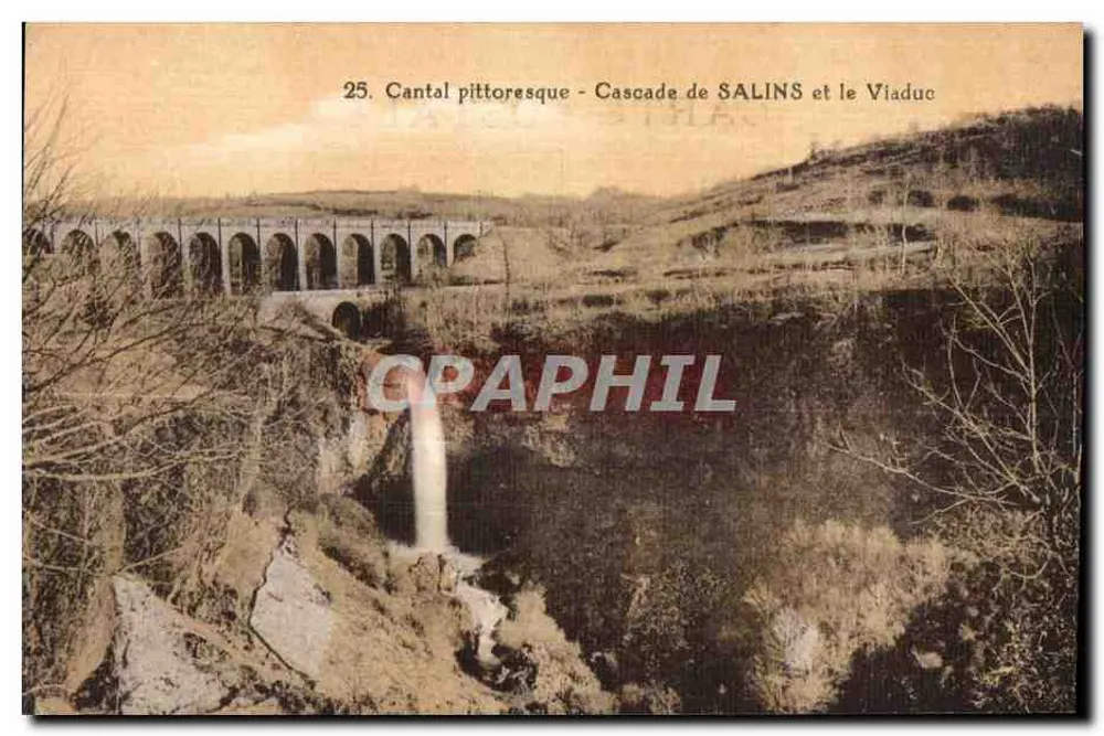 Cantal pittoresque - Wasserfall von SALINS und der Viadukt — 25. Editions CANTAL PITTORESQUE - Vorderseite