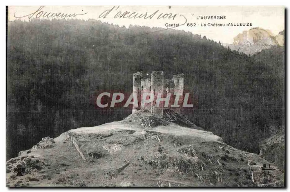 Schloss Alleuze — Cantal — L'Auvergne 652 - Vorderseite