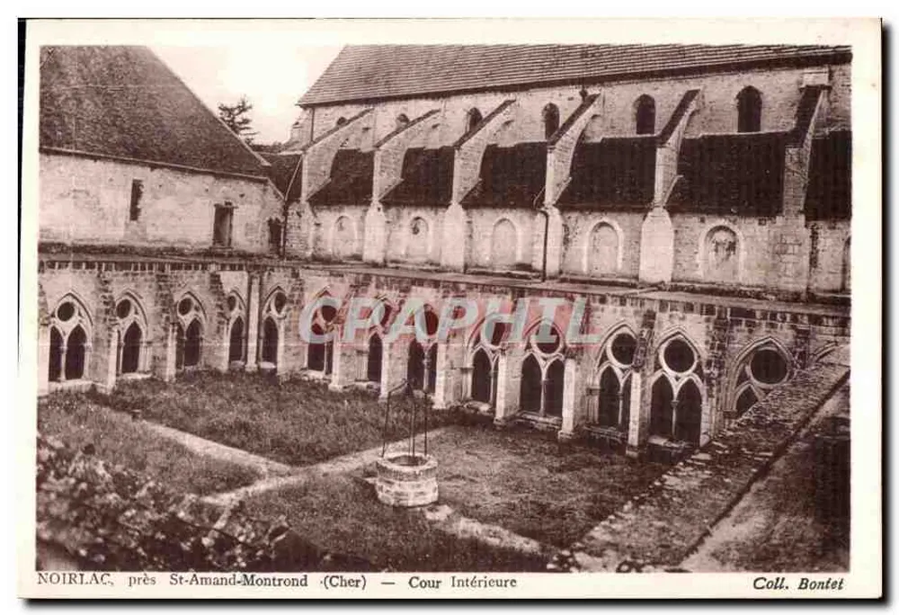 Noirlac, nahe St-Amand-Montrond (Cher) — Innenhof — Coll. Bonfet - Vorderseite