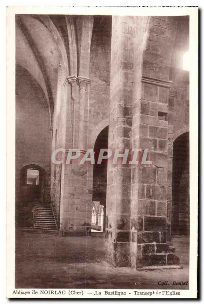 Abtei NOIRLAC (Cher) — Die Basilika - Querhaus der Kirche — Coll. Bonlet - Vorderseite