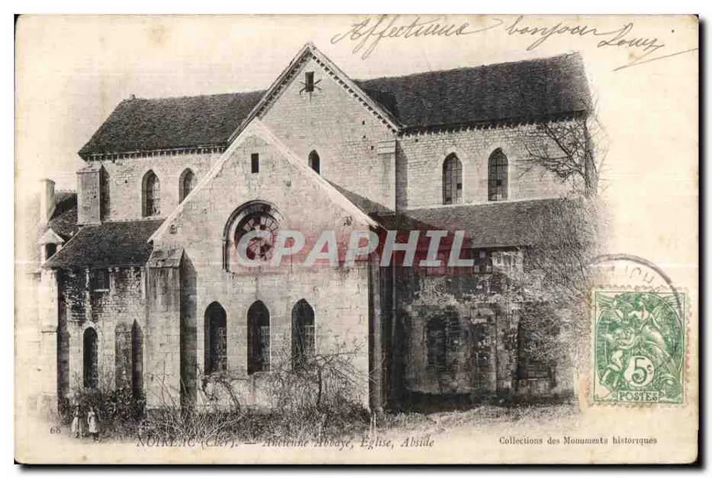 Noireng (Cler) — Abadia, Igreja, Abside — Coleções dos Monumentos Históricos - Frente
