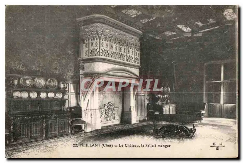 Meillant (Cher) — Schloss, Speisesaal - Vorderseite