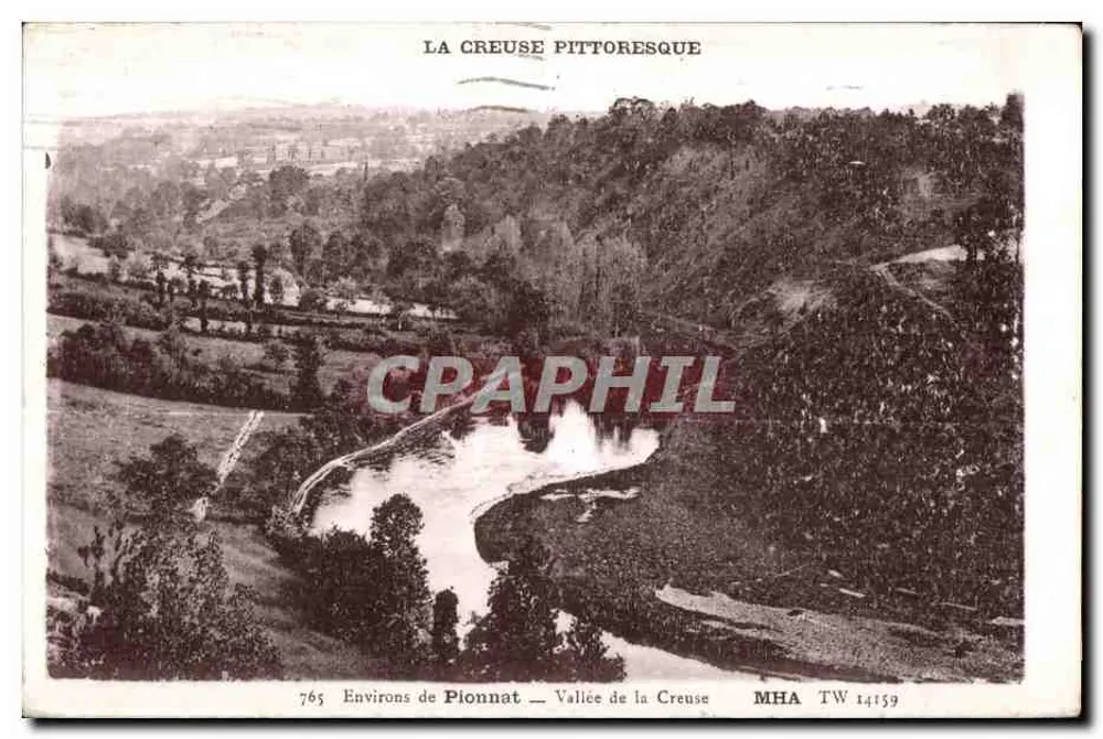 La Creuse pittoresque — Environs de Pionnat — MHA TW 14159 - Frente
