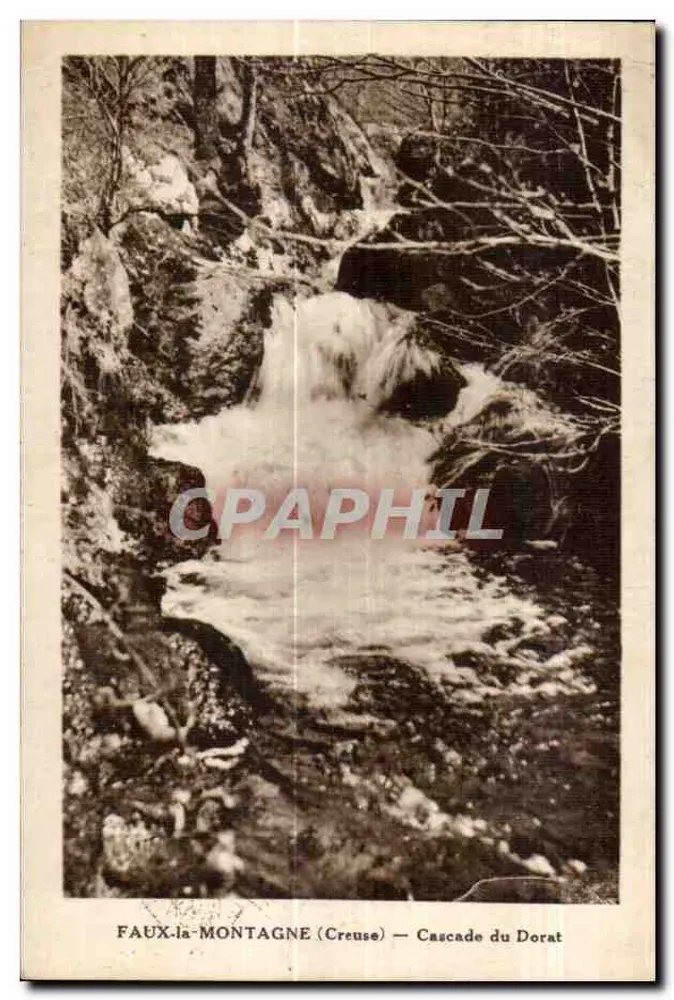 Faux-la-Montagne (Creuse) — Cascade du Dorat - Vorderseite