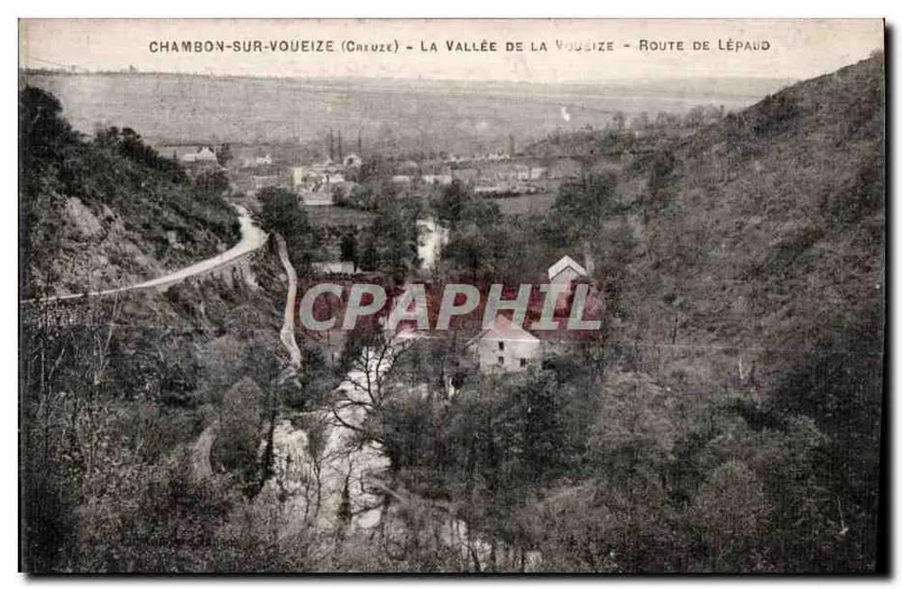 Chambon-sur-Voueize (Cruze) — Die Schlucht der Voueize — Route de Lépaud - Vorderseite