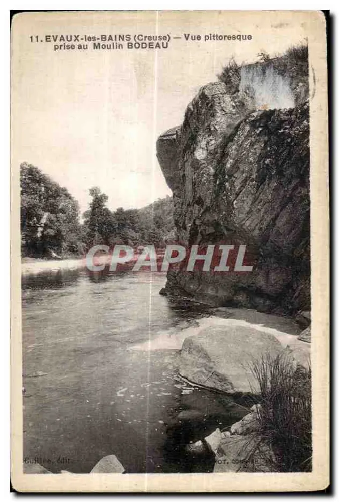 EVAUX-les-BAINS (Creuse) — Ansicht des Mühlen BODEAU — Verlag Guilleco - Vorderseite