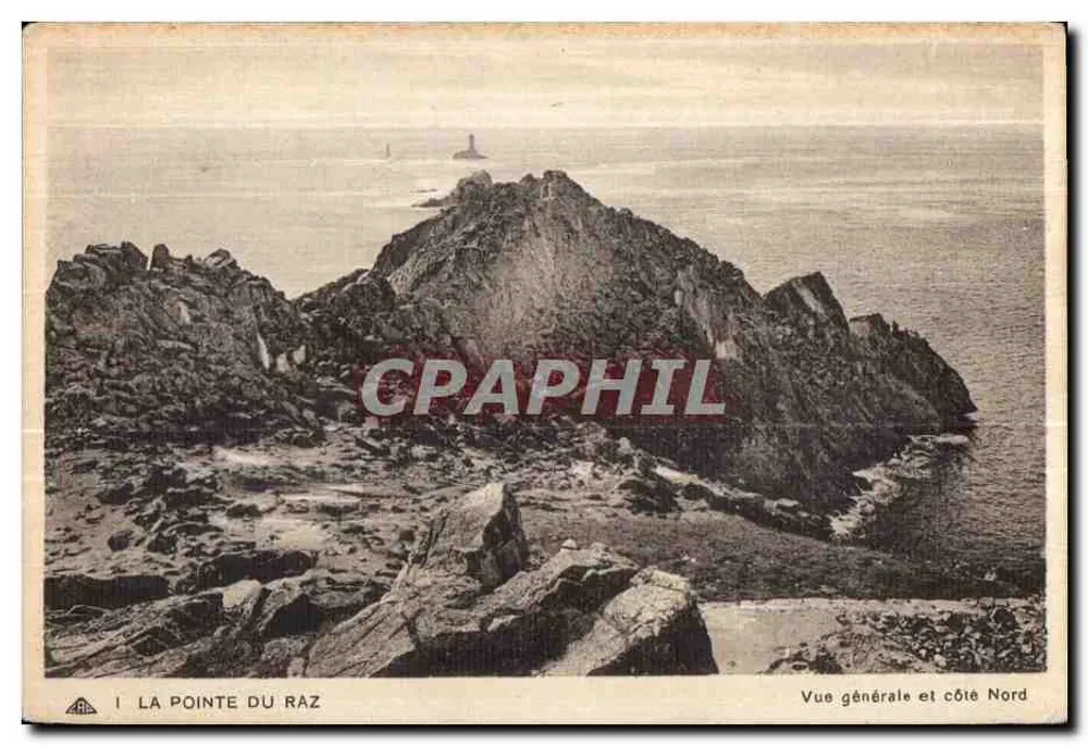 Die Pointe du Raz — Allgemeiner Blick und Nordseite — Serie Nr. 1 - Vorderseite