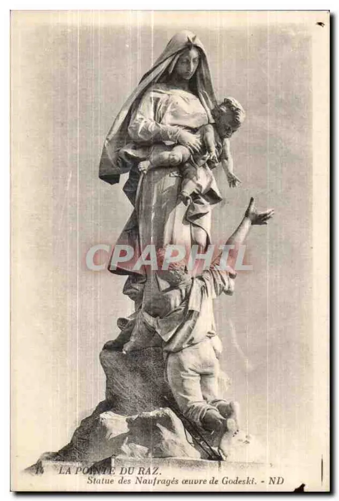La Pointe du Raz — Statue der Schiffbrüchigen — ND - Vorderseite