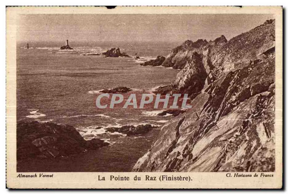 A Ponta do Raz (Finistère) — Almanach Vermot, Cl. Horizons de France - Frente