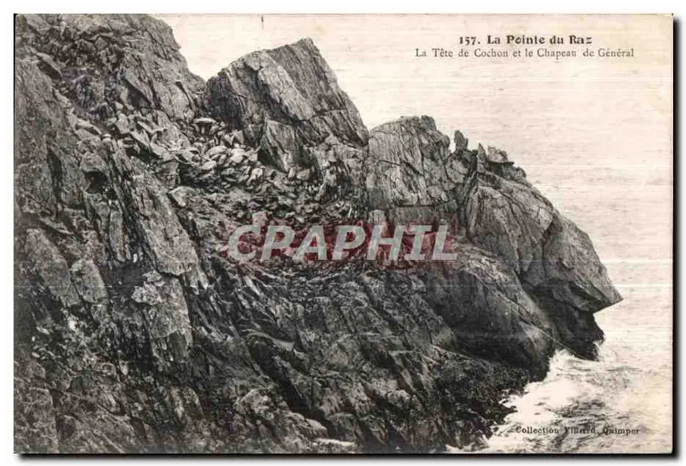 La Pointe du Raz — Der Schweinekopf und der Generalkappe — Sammlung Villard, Quimper - Vorderseite