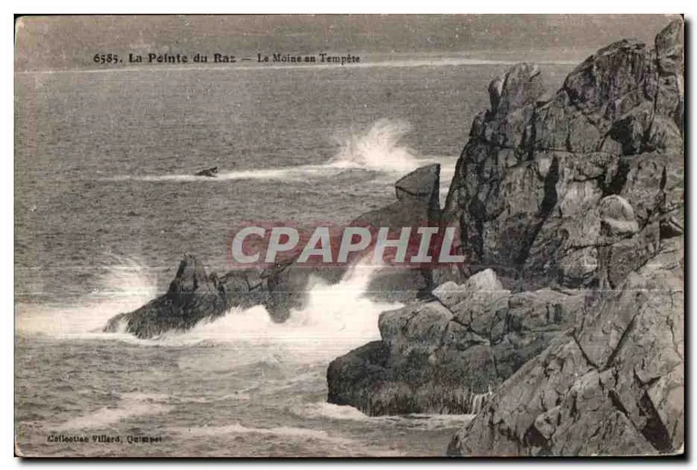 De Punten van Raz — De Mönk in de Sturm — Collectie Villard, Quimper - Voorkant