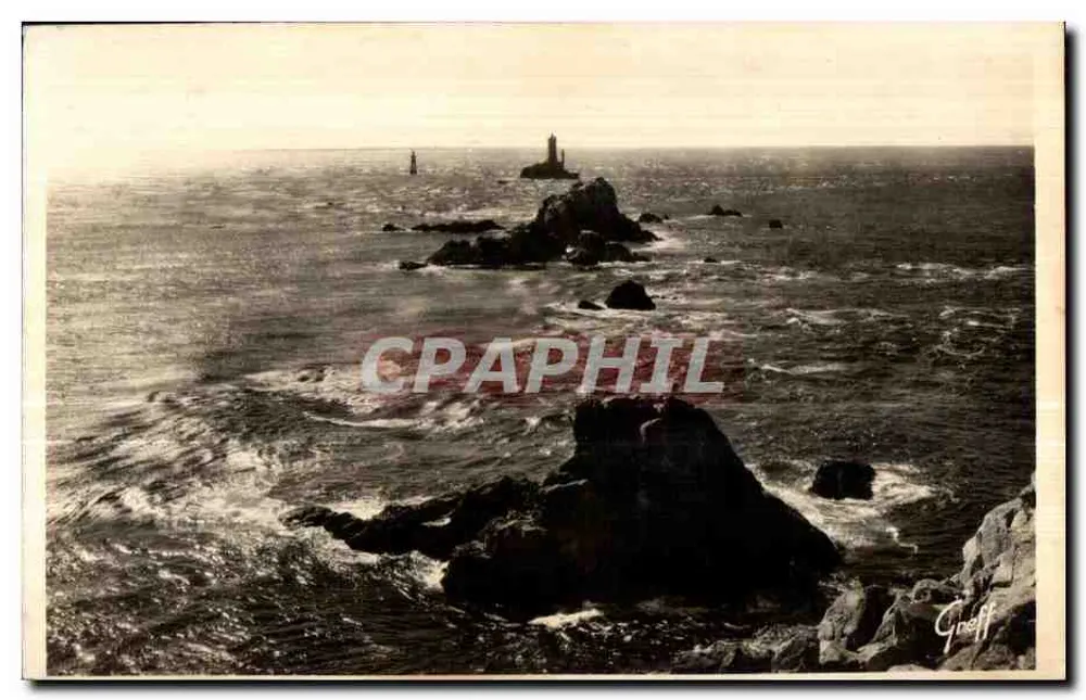 Leuchtturm auf Felsen — maritime Ansicht — Gréff - Vorderseite