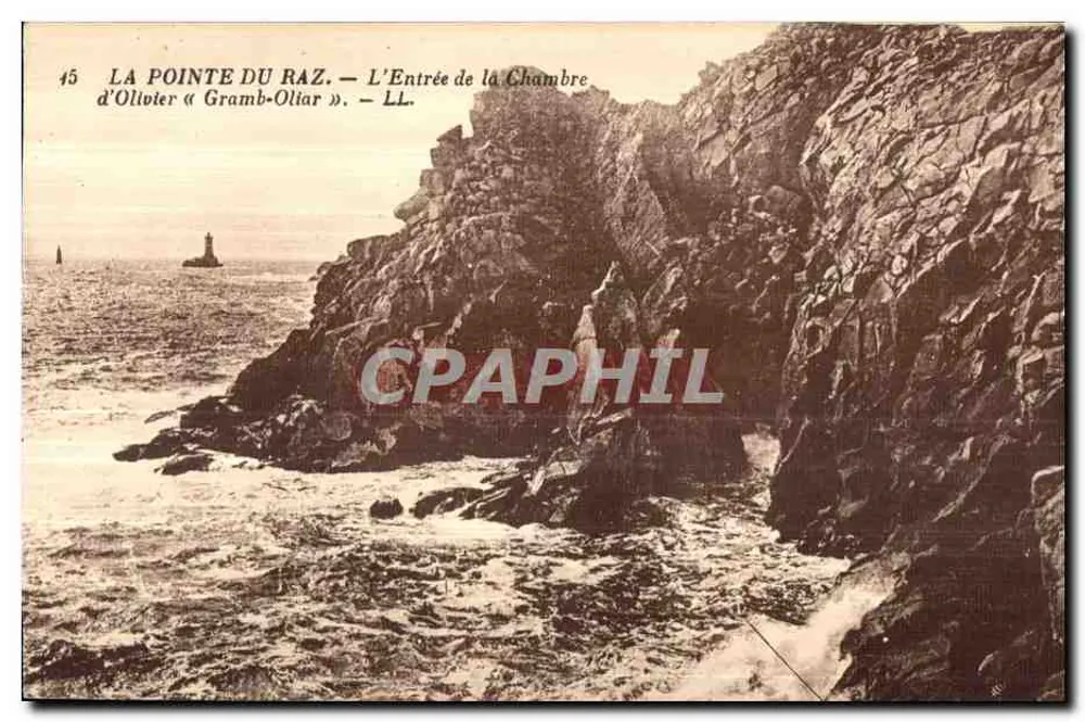 Die Pointe du Raz — Eingang zur Kammer von Oltvier « Gramb-Ollar » — LL. — Nr. 45 - Vorderseite