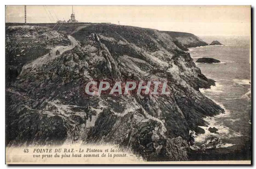 Pointe du Raz — Der Plateau und die Küste — Aufnahme vom höchsten Gipfel der Spitze — n°43 - Vorderseite