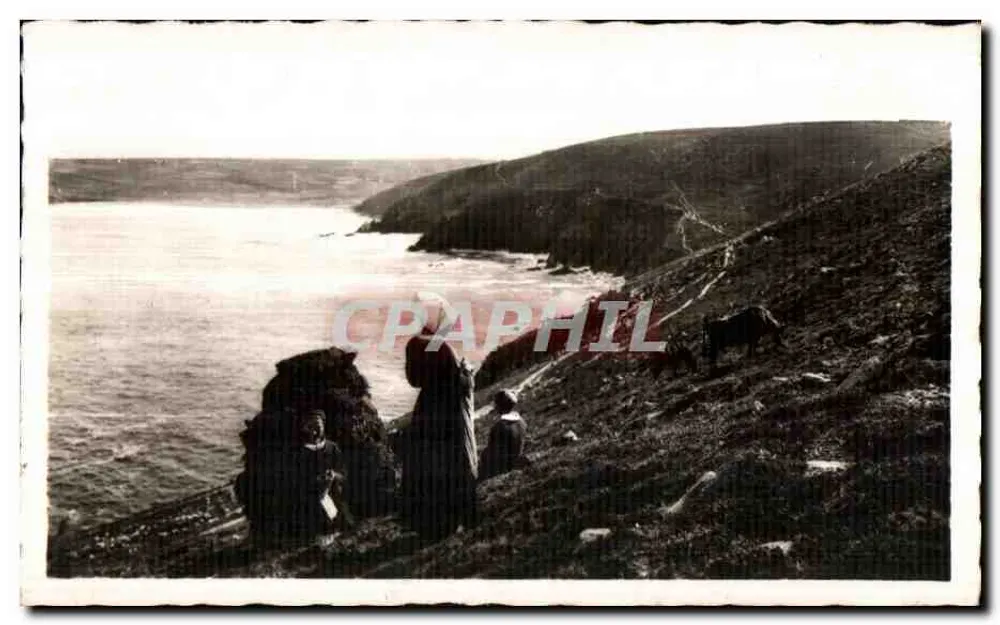 Strickereien an der Pointe du Raz — Bucht der Toten — Scènes et types bretons, n°29 - Vorderseite