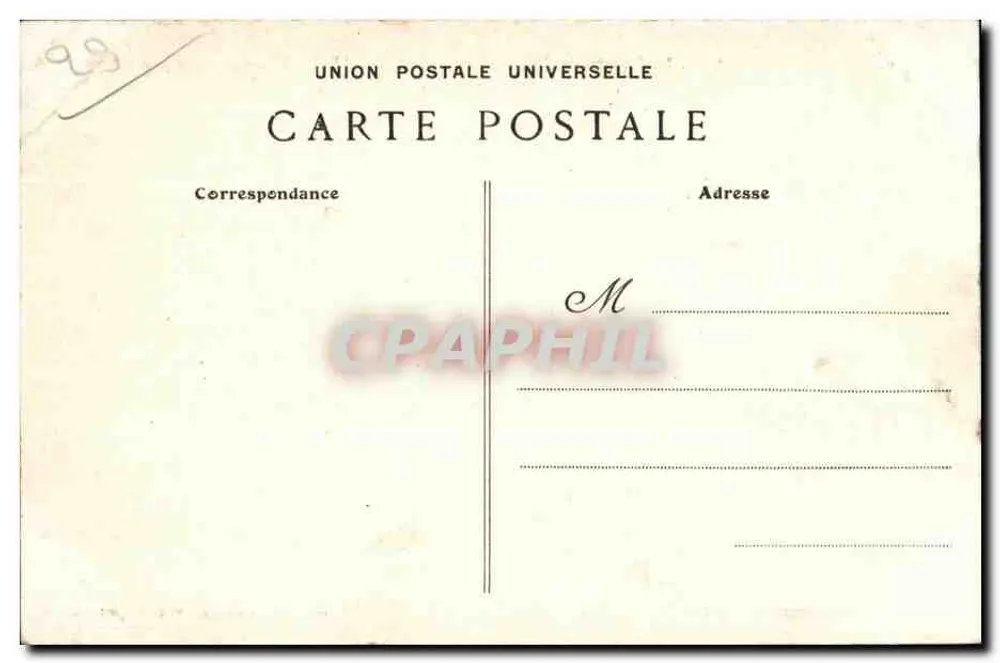 La Pointe du Raz — Blick vom Embarkationspunkt der Insel Sein — Sammlung Vialard Quimper - Rückseite