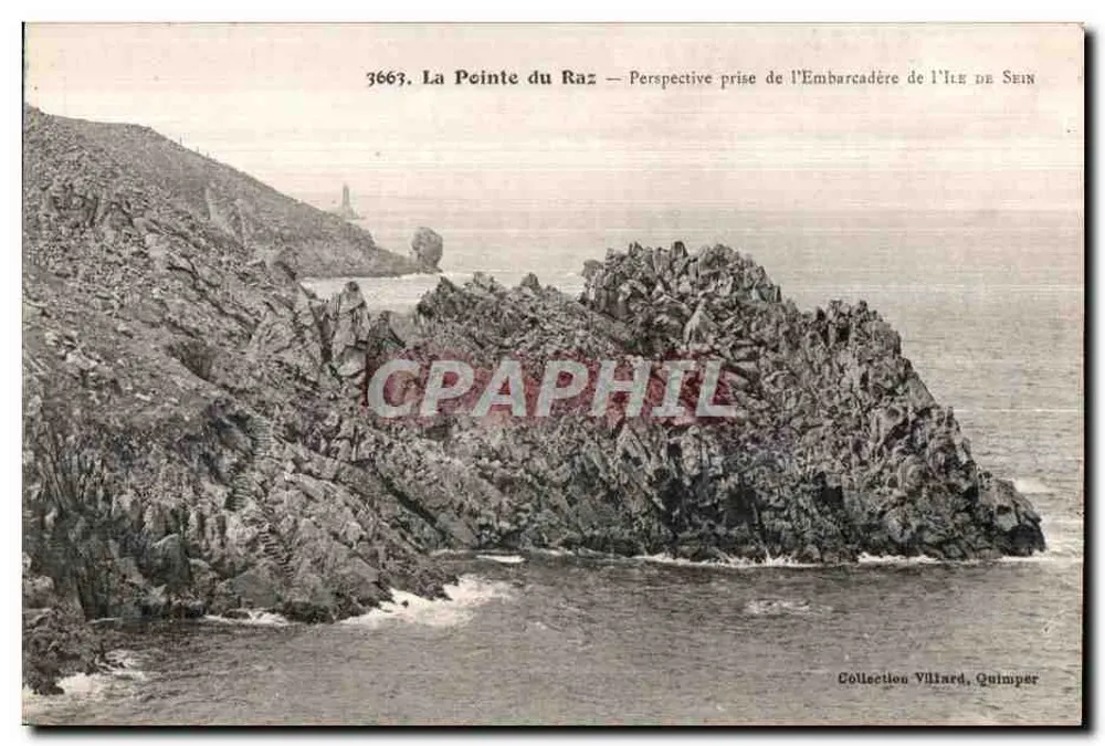 La Pointe du Raz — Blick vom Embarkationspunkt der Île de Sein — Sammlung Villiard, Quimper - Vorderseite