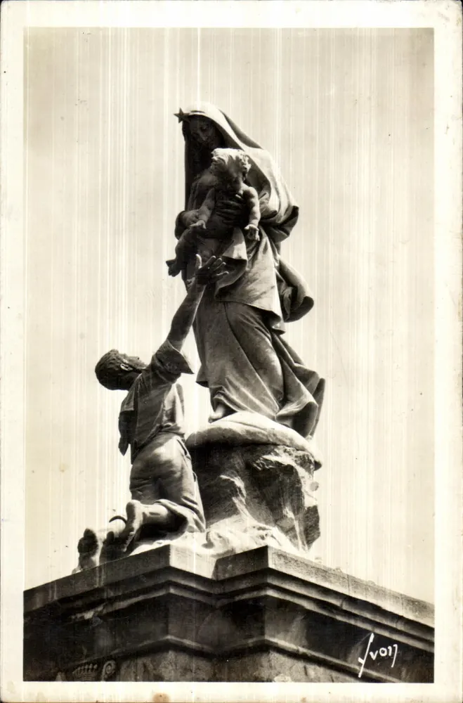 Statue der Jungfrau mit dem Kind — Pointe du Raz (Finistère) — Art Editions - Vorderseite