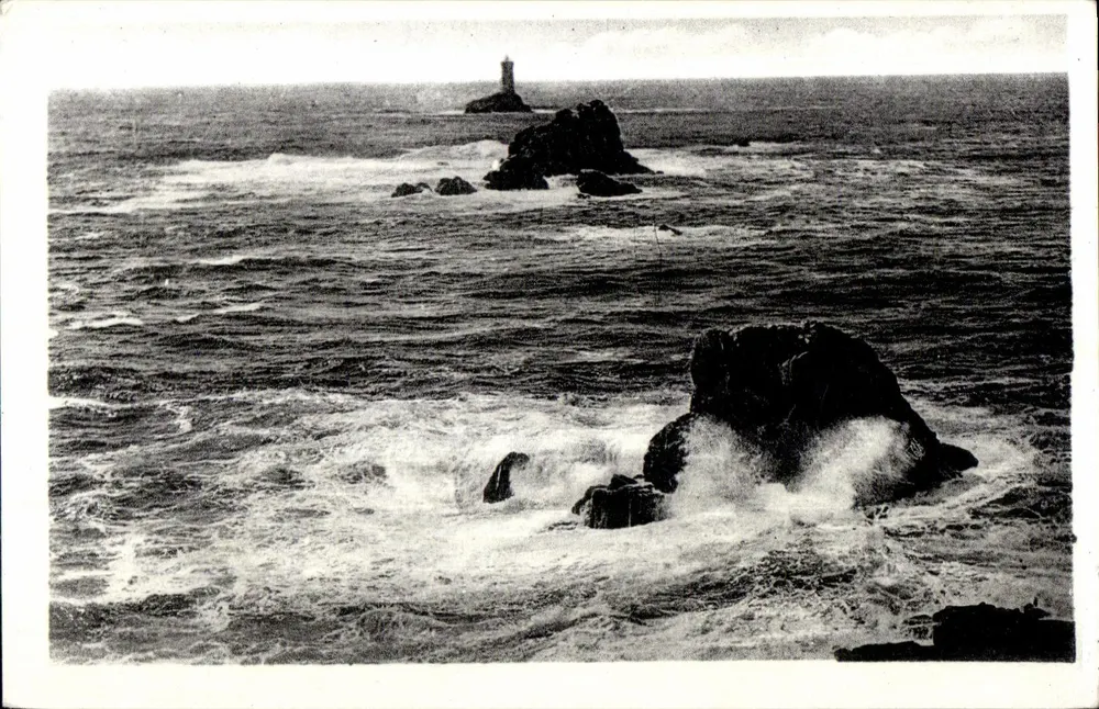 La Pointe-du-Raz — Der Sein-Kap und der alte Leuchtturm — C²° UDS Arts Photomécaniques, Straßburg - Vorderseite