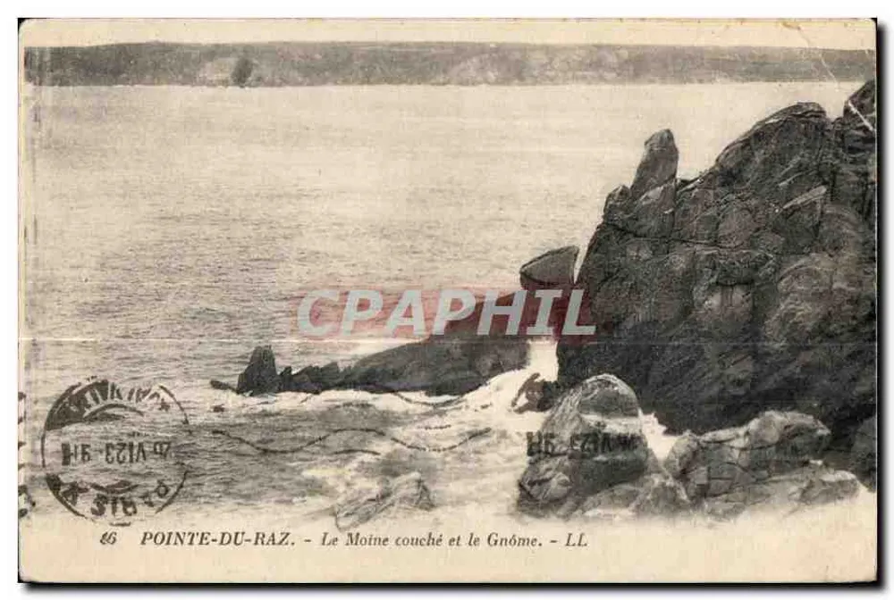 Pointe-du-Raz — Le Moine couché et le Gnôme — LL - Frente
