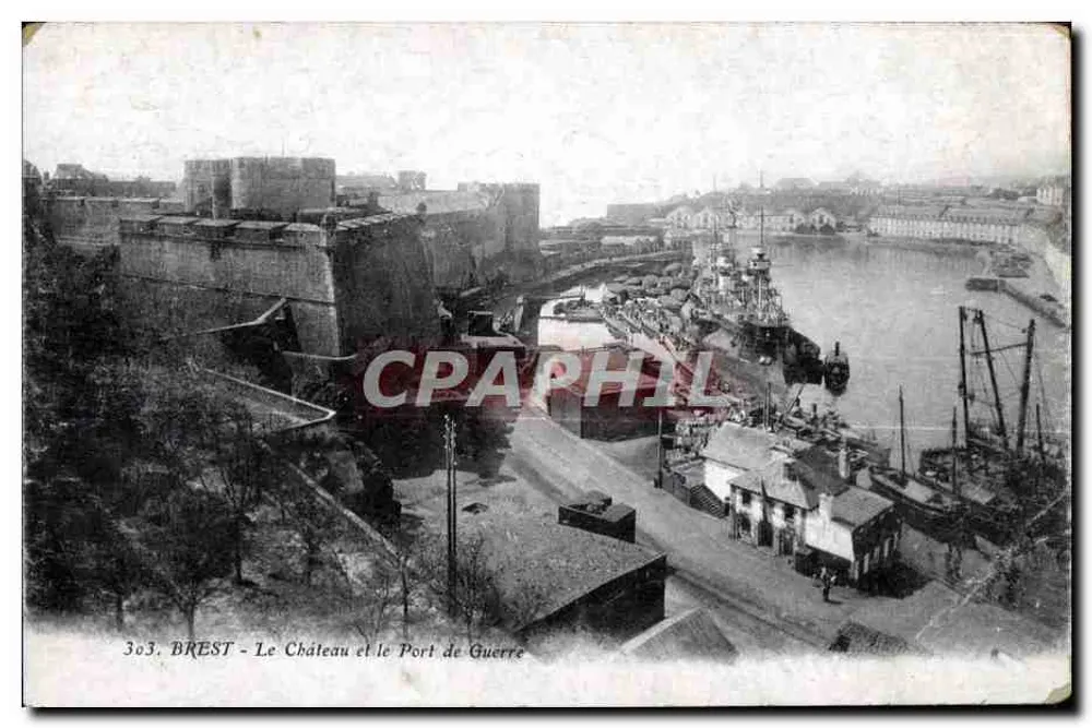 BREST - O Castelo e o Porto de Guerra — Artiaud et Nozais, Nantes, editor - Frente
