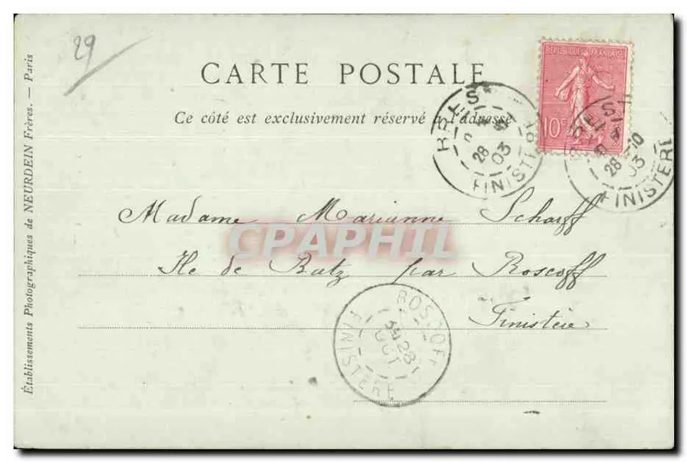 Brest — Le Cours Dajot — Éditeur : Collection AD Phot - Verso