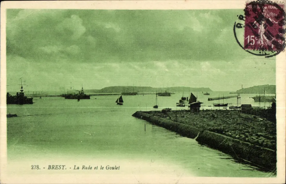 BREST - A Baía e o Goulet — Editor não visível, n° de série 278 - Frente