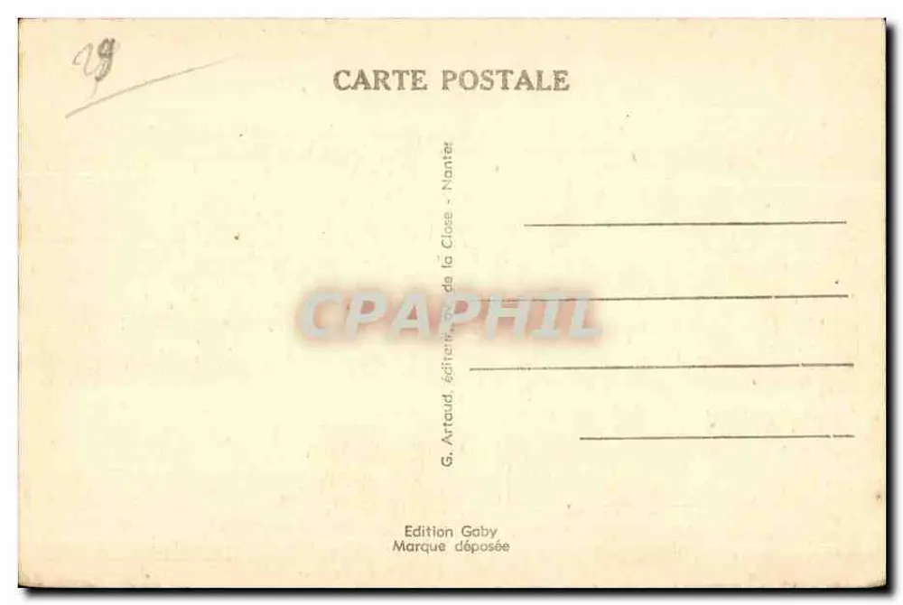 Brest — O Porto de Guerra — G. Artaud, Nantes - Verso