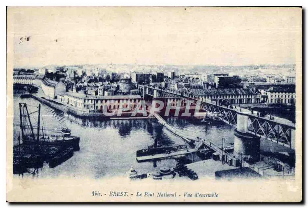 Brest - O Ponte Nacional - Vista geral — Abis, editor não identificado - Frente