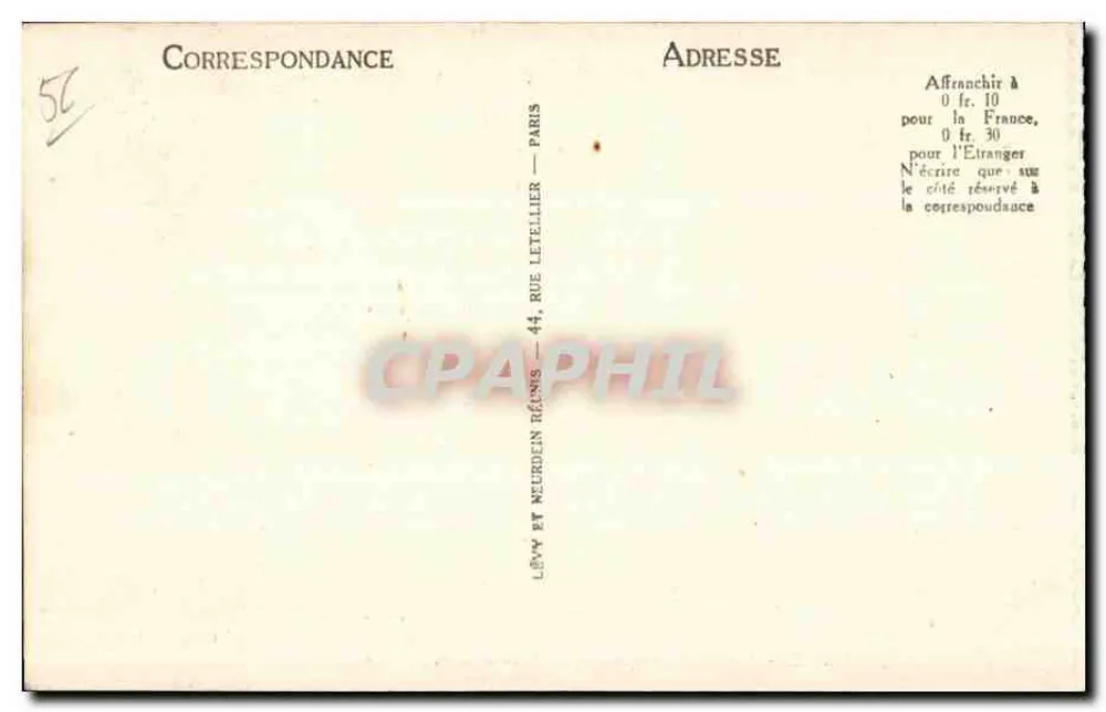 Env. d'Auray - Entrada principal da Chartreuse — Edição G.J. - Verso