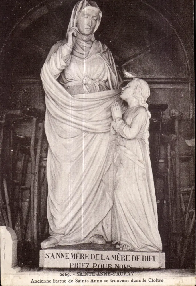 Sainte Anne Mutter Gottes — Alte Statue im Cloister von Auray — Serie 2069 - Vorderseite