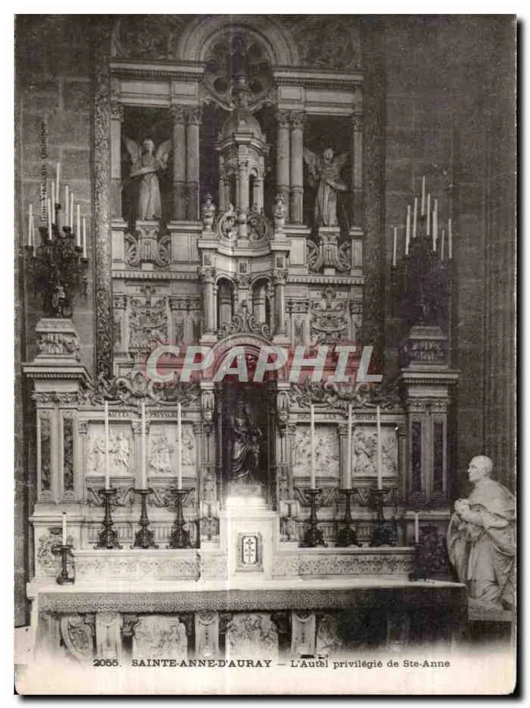 Sainte-Anne-d'Auray — Der privilegierte Altar von Sainte Anne — Verlag: William Vallet, Nr. 2055 - Vorderseite