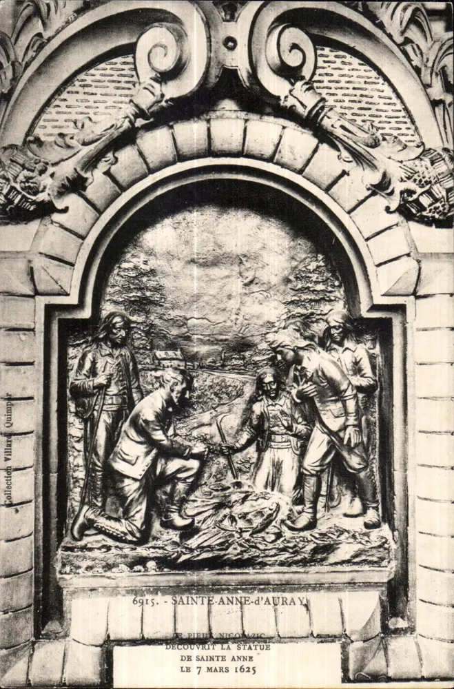 Descoberta da estátua de Santa Ana de Auray — 7 de março de 1625 — Coleção Villand Quimper - Frente