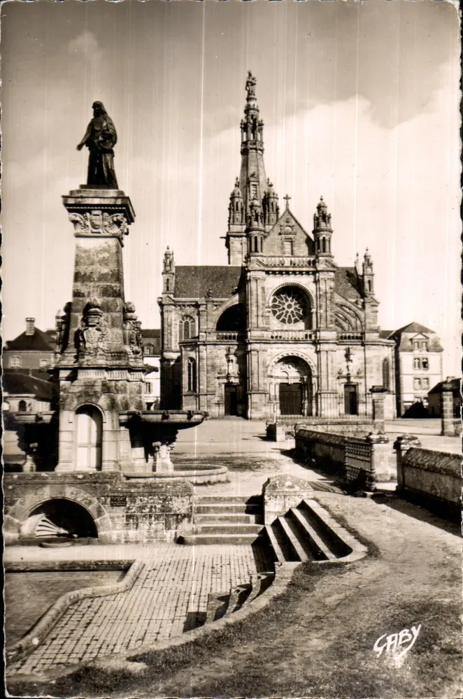 Sainte-Anne-d'Auray — Die Fontaine und die Basilique — Edition GABY - Vorderseite