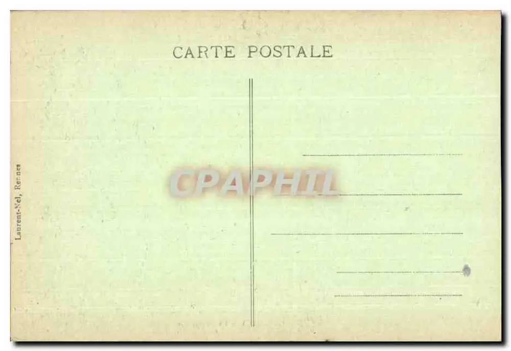 Auray - A Chartreuse — editor Laurent-Nel, Rennes, n°381 - Verso