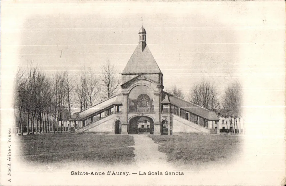Sainte-Anne d'Auray — A Scala Sancta — A. David, editor, Vannes - Frente