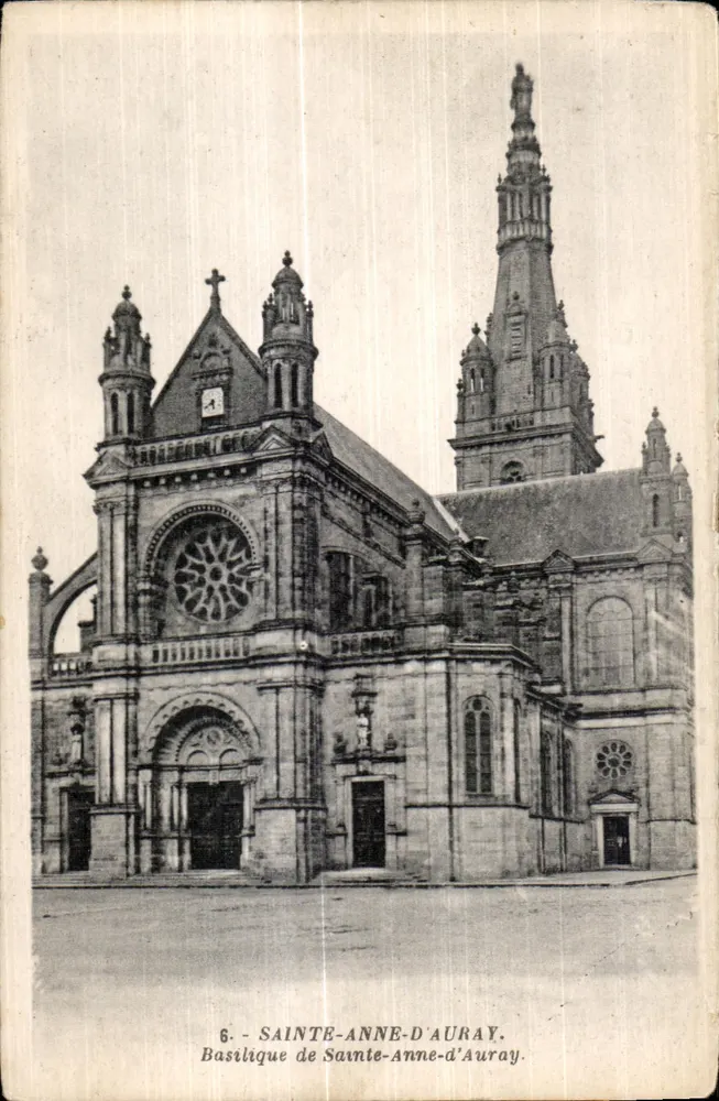Basílica de Sainte-Anne-d'Auray — editor G. Arriaud, n°6 - Frente