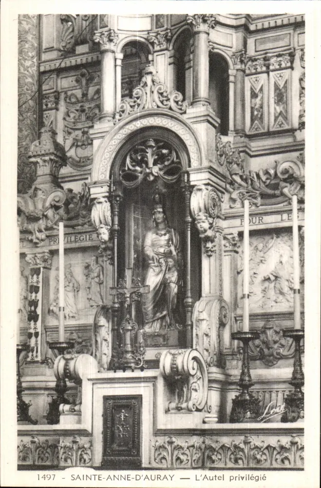 Sainte-Anne-d'Auray — O Altar Privilegiado — Ed. Mesny, 27, avenue du Mail, Rennes - Frente