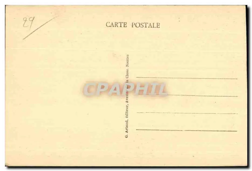 Le Huelgoat (Finistère) — O Gouffre — G. Artaud, Nantes - Verso