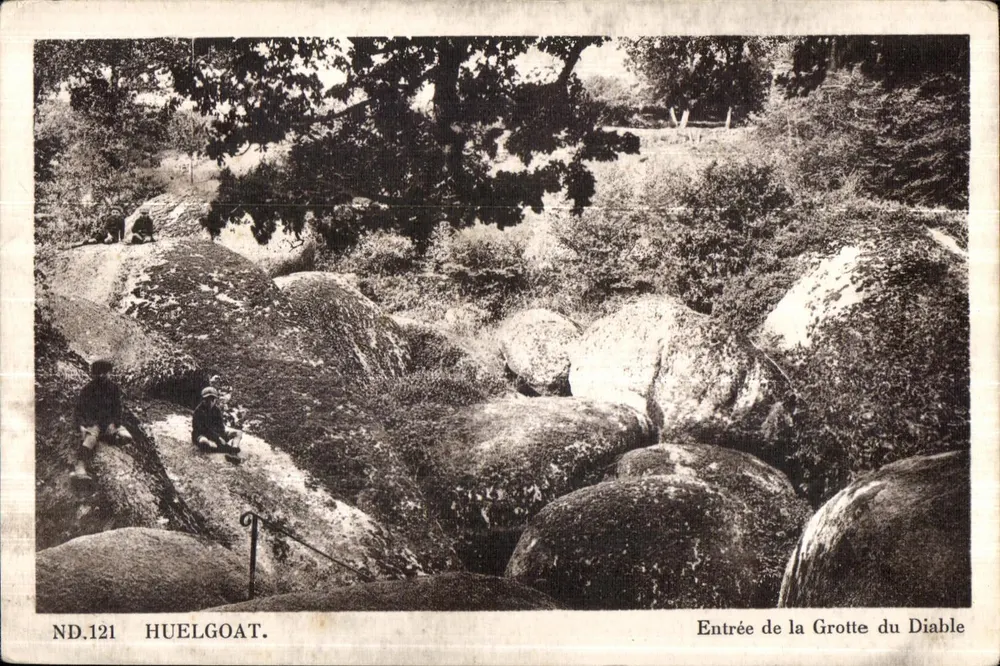 Huelgoat — Eingang zur Höhle des Teufels — ND.121 - Vorderseite