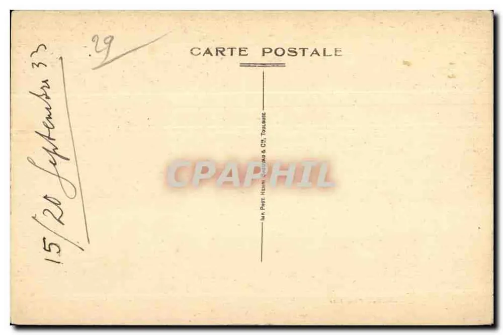 Huelgoat — Route du Chaos — Imprimerie de la Poste - Verso