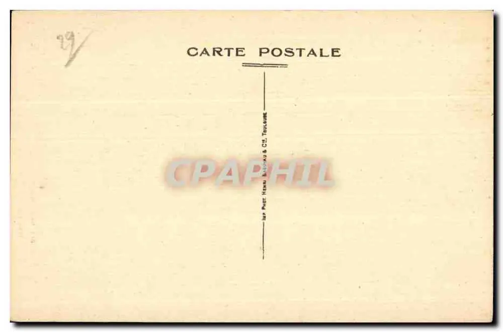 Huelgoat — A Gruta de Artbus — editor H. Phot. Hennu & Cie, Toulouse - Verso
