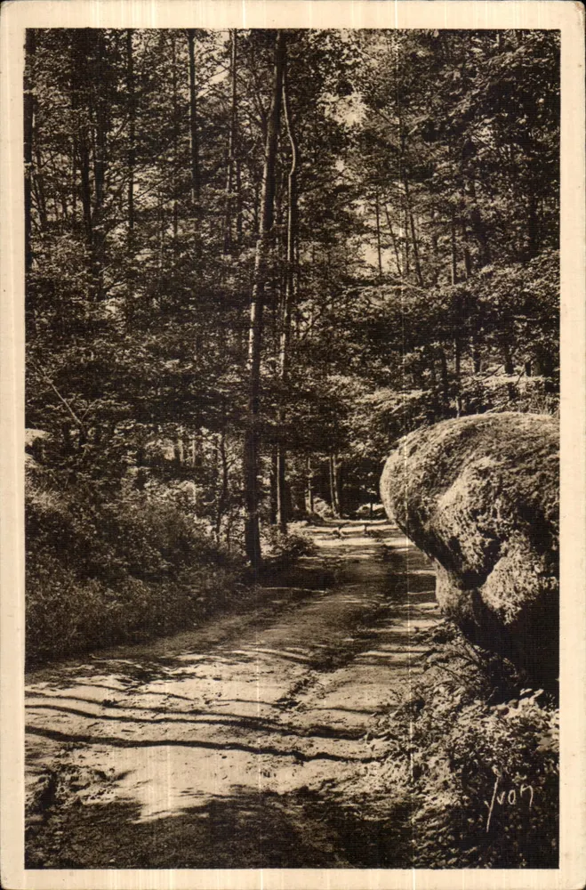 Straße nahe der Grotte d'Artus — Huelgoat (Finistère) — Les Éditions d'Art Français - Vorderseite