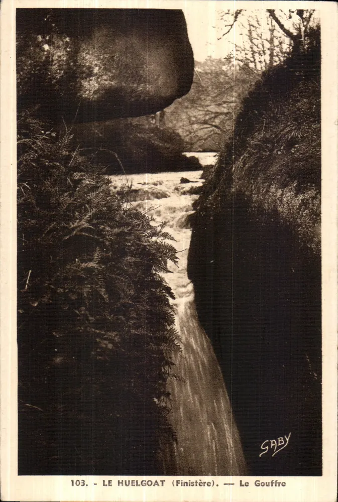 Le Huelgoat (Finistère) — Le Gouffre — Saby - Frente
