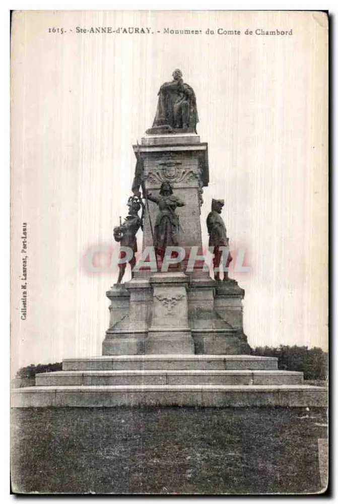 Ste-Anne-d'Auray — Monumento do Conde de Chambord — Callamien & Laurent, Port-Louis - Frente