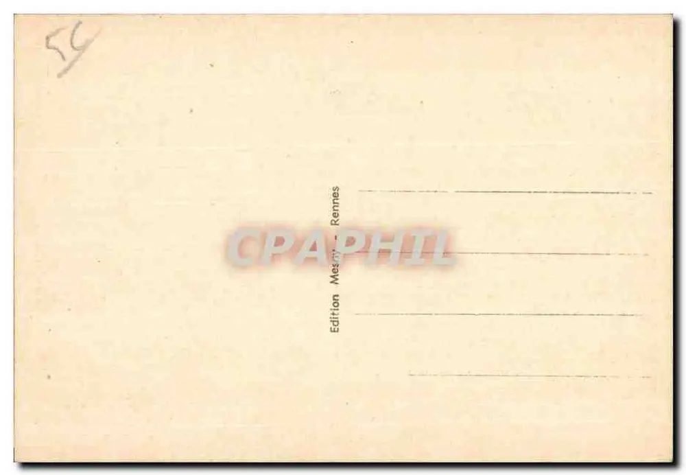 Josselin — Fachada da Basílica — Edição Mesny - Rennes, n° 4315 - Verso