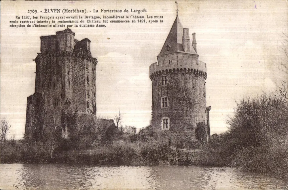 Elven (Morbihan) - A Fortaleza de Largoët — editor anônimo, n° 2709 - Frente
